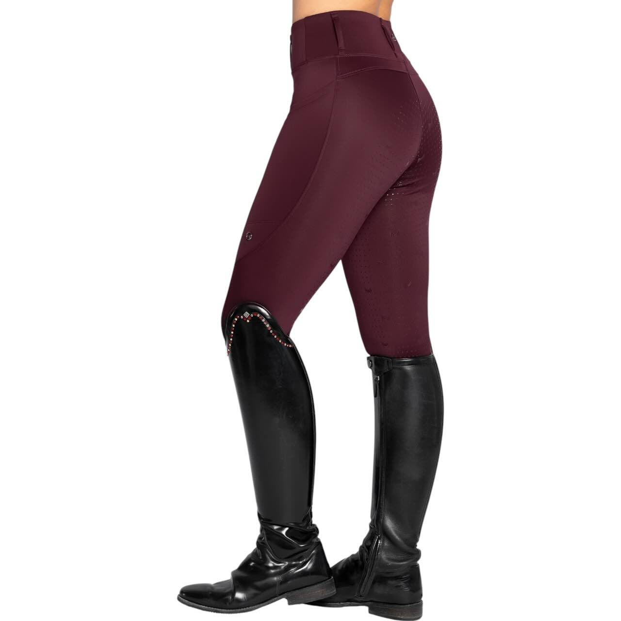 Reitleggings Damen Knee-Grip Studio Damenreitleggings