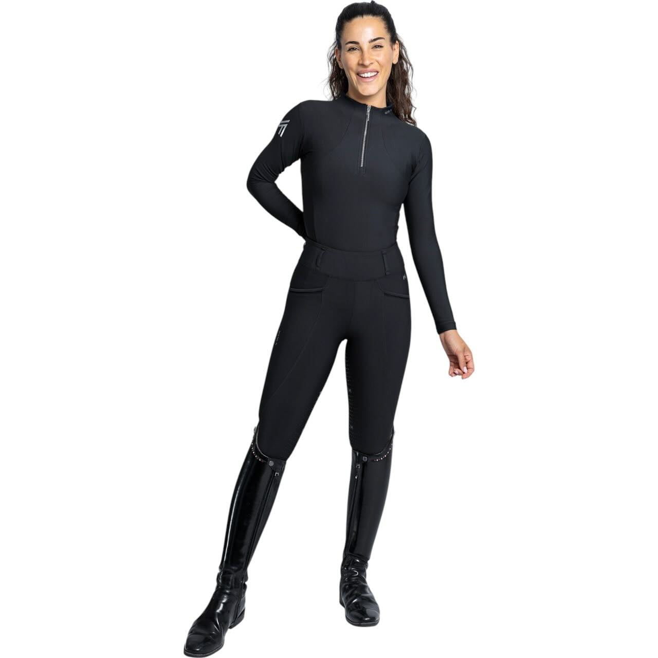 Reitleggings Damen No-Grip Pro Riding Leggings