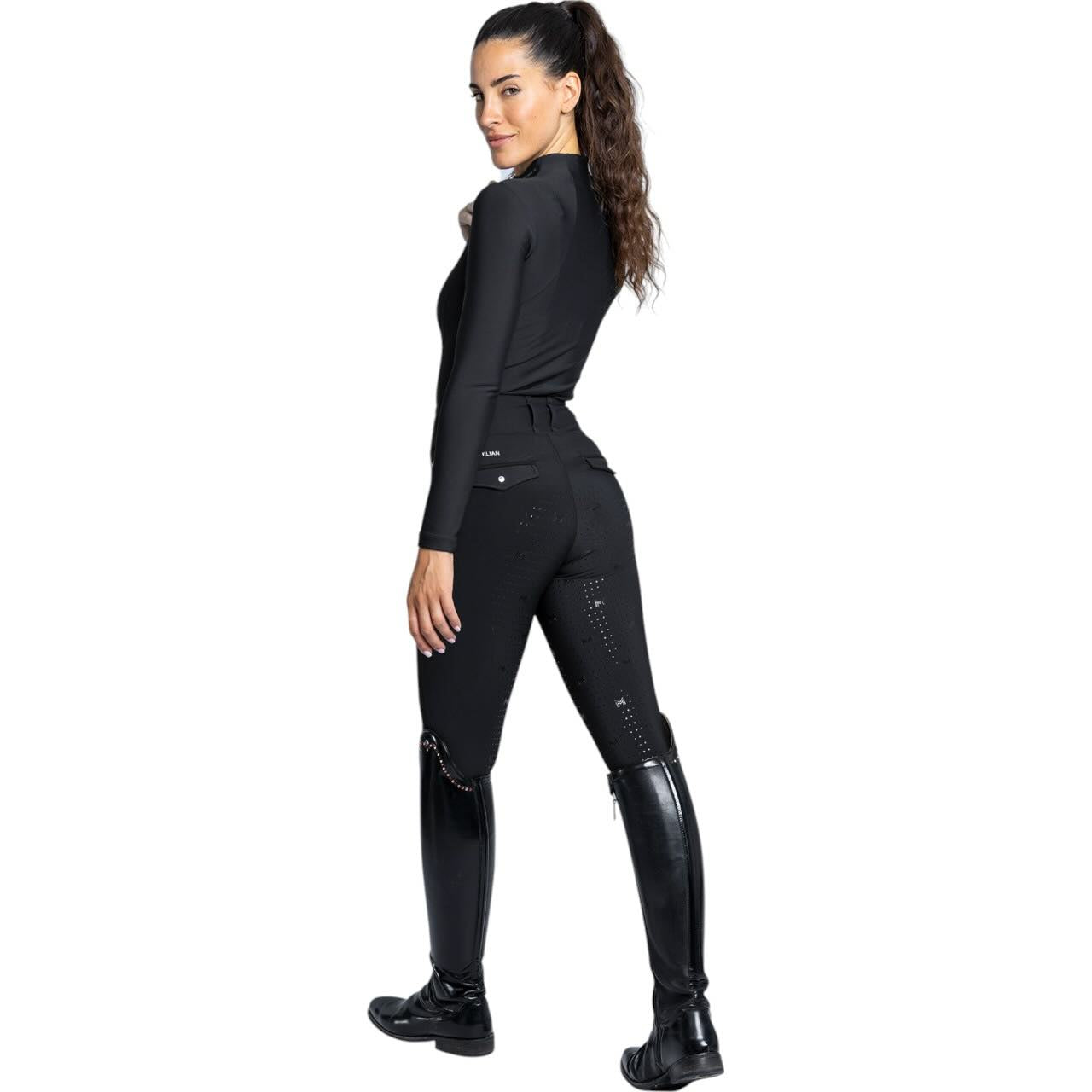 Reitleggings Damen No-Grip Pro Riding Leggings