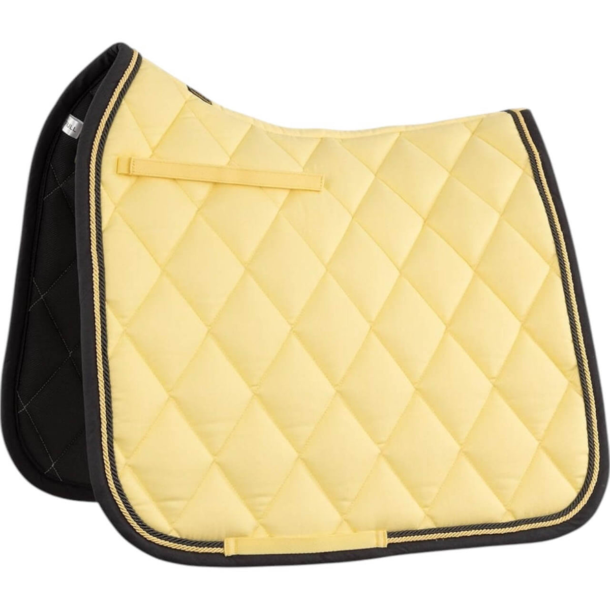 Schabracke Dressur Event Cooldry Dressurschabracke, Mellow Yellow, Produkt allein auf weißem Hintergrund.