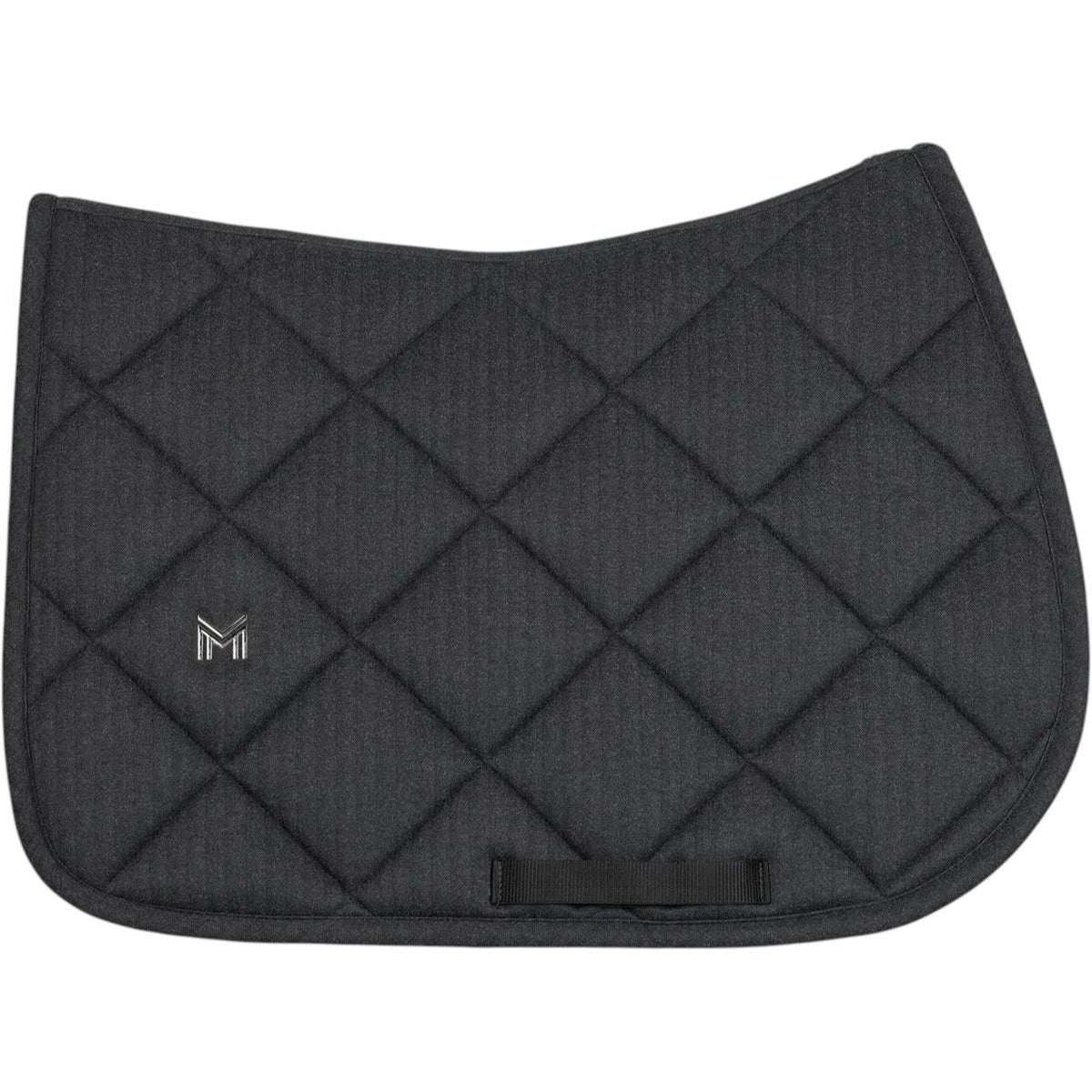 Maximilian Equestrian Schabracke Springen Herringbone Saddle Pad Springschabracke, Schwarz, Produkt allein.