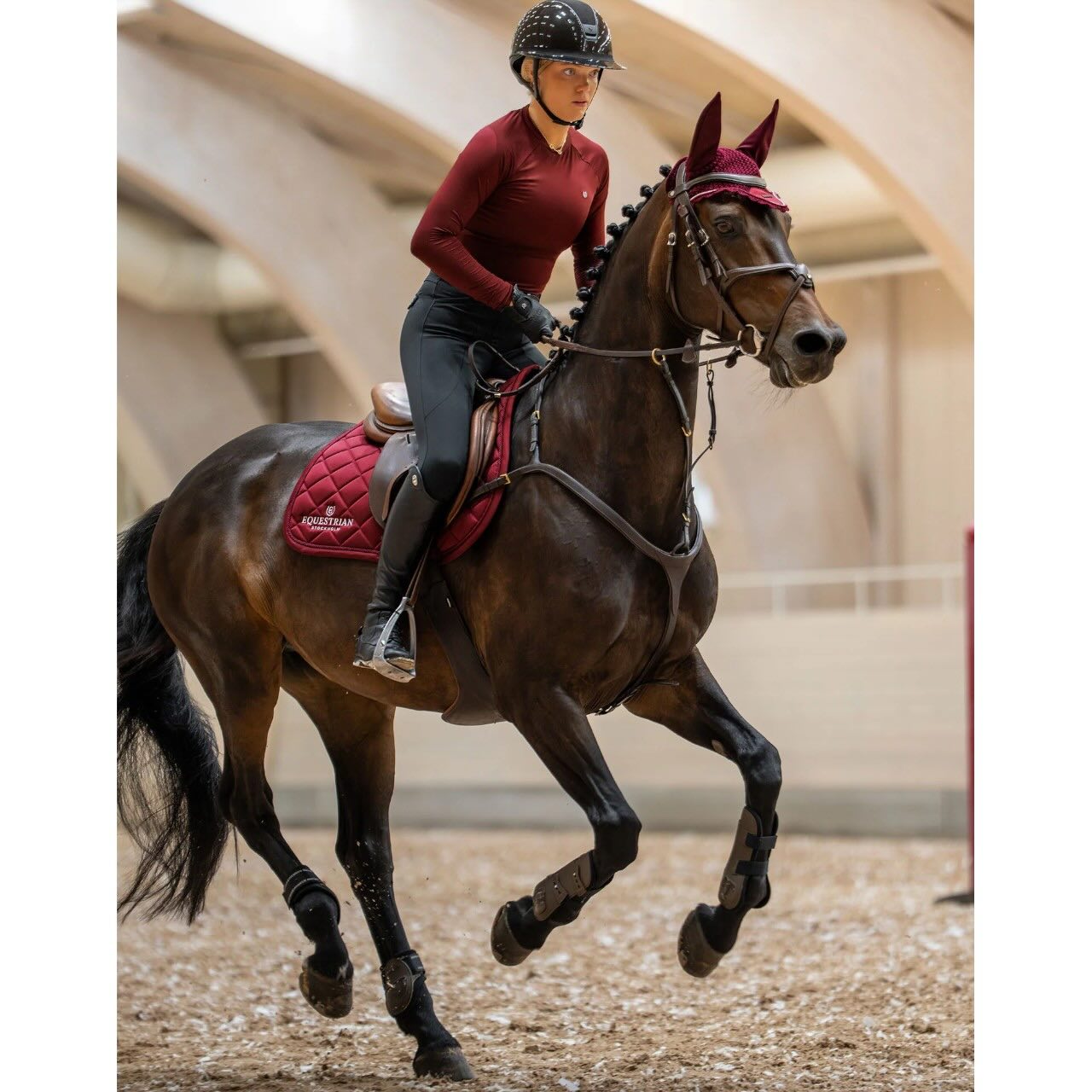 Springschabracke Line Bordeaux Schabracke