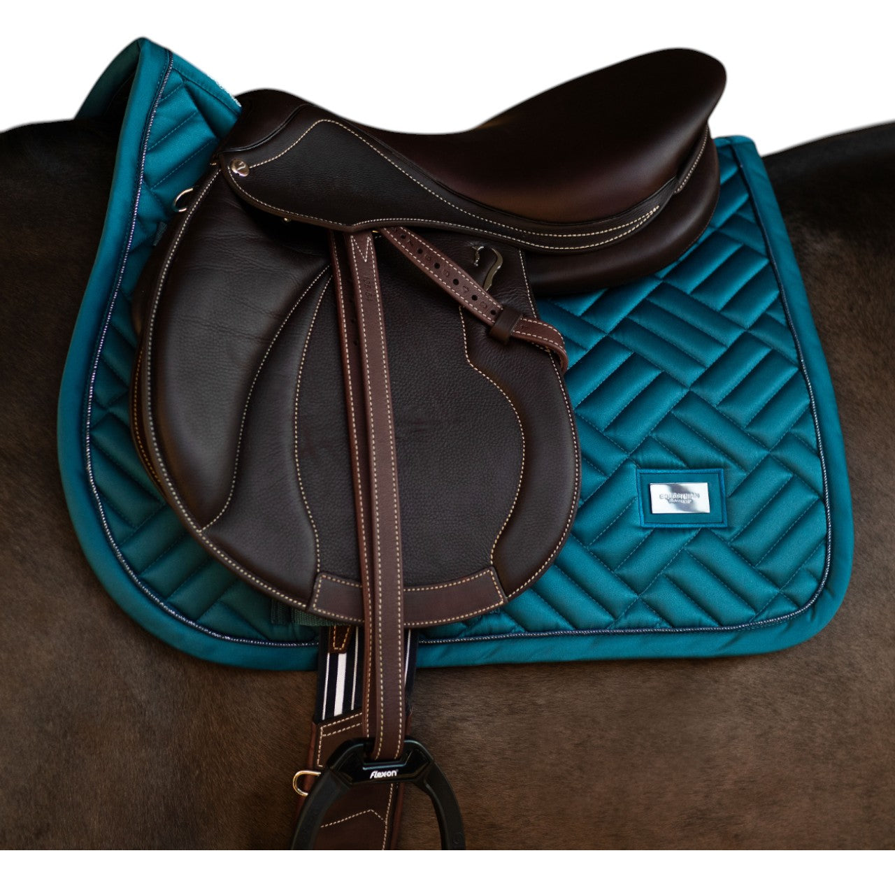 Springschabracke Modern Teal Blue Schabracke