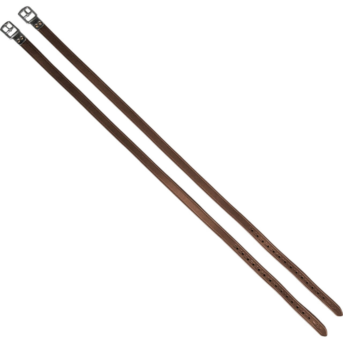 Steigbügelriemen Premium Soft Leather Lederriemen, Braun, Produkt allein.
