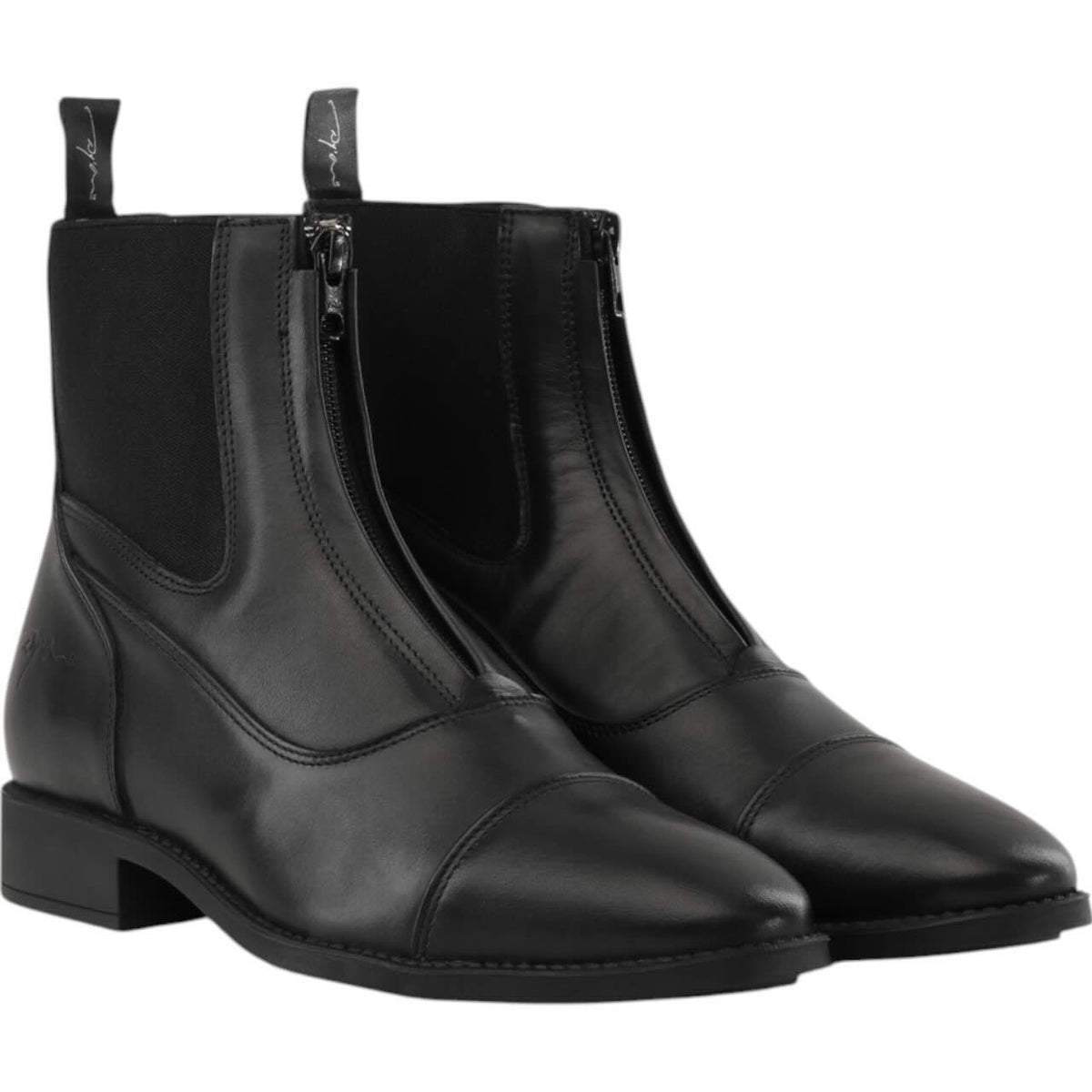 Stiefeletten Frontreißverschluss Lederstiefelette