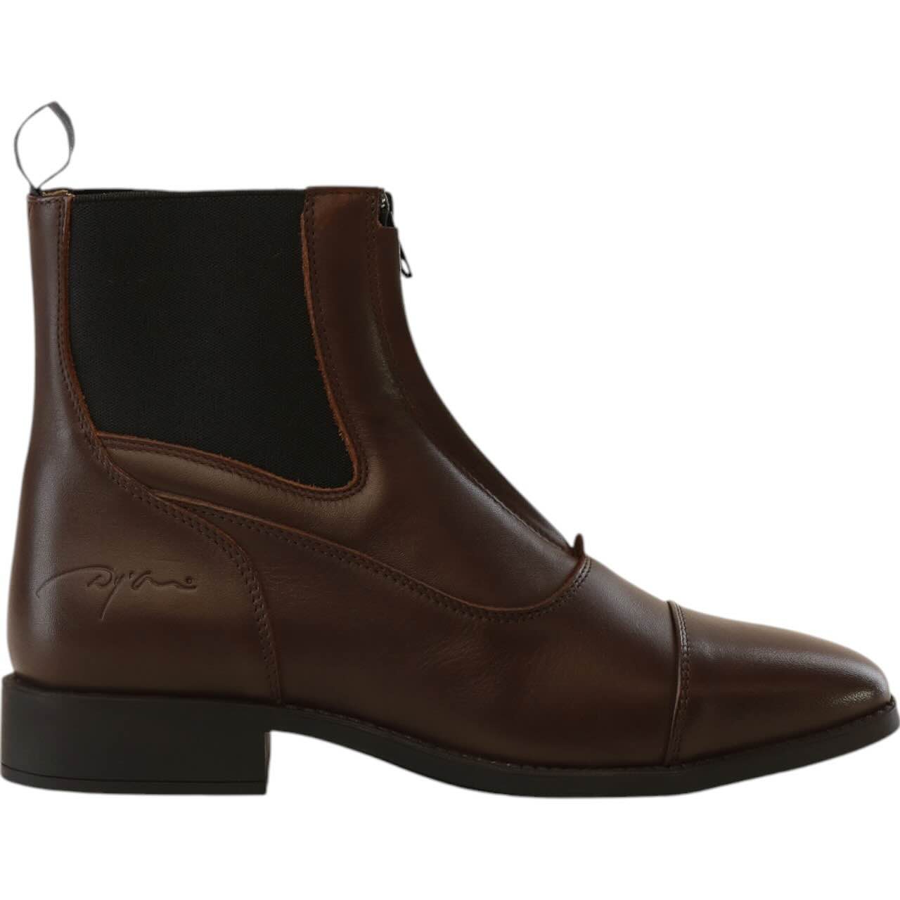 Stiefeletten Frontreißverschluss Lederstiefelette