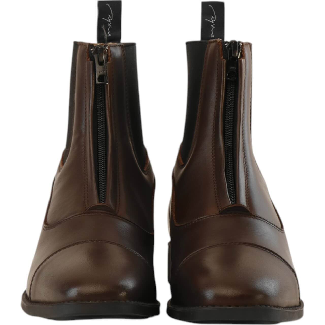 Stiefeletten Frontreißverschluss Lederstiefelette