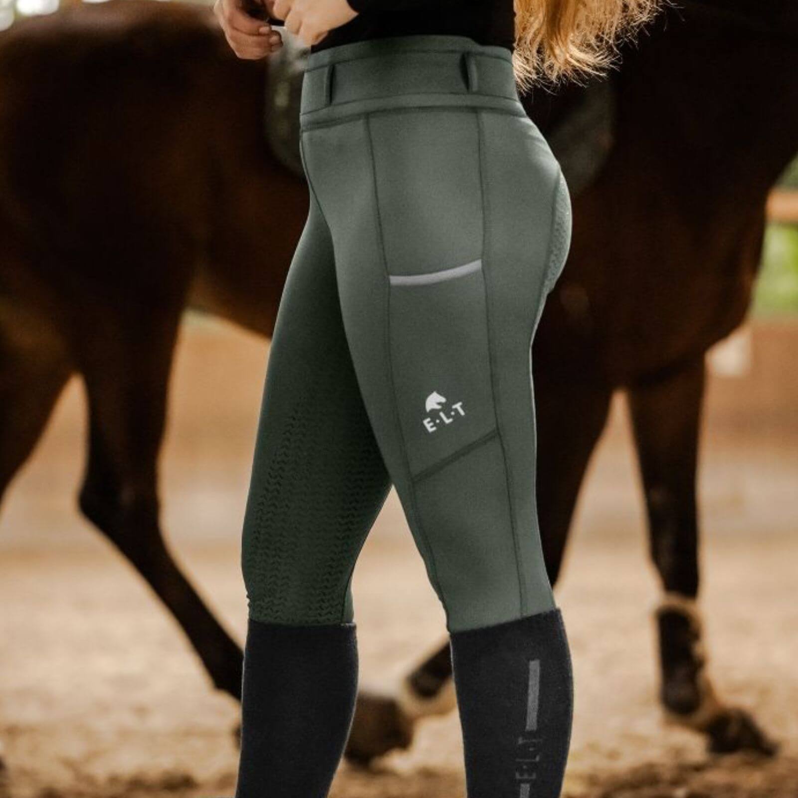 Thermo-Reitleggings Damen Full-Grip Ella