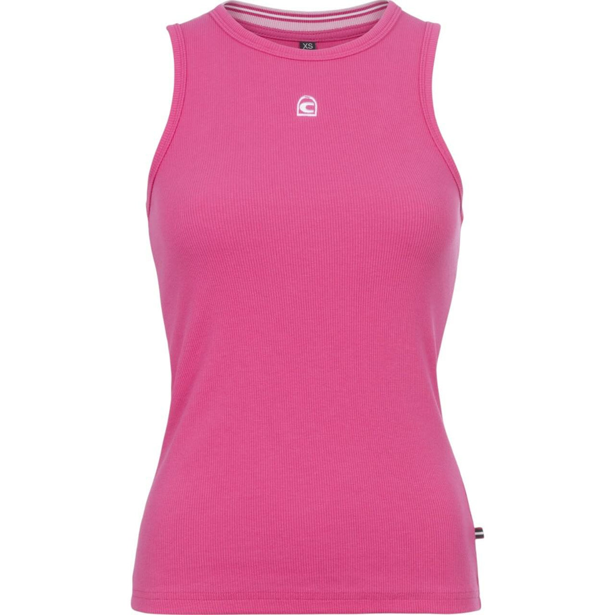 Top Damen Sleeveless Cavalmay Event Kollektion Tanktop, Pink, Produkt allein auf weißem Hintergrund.