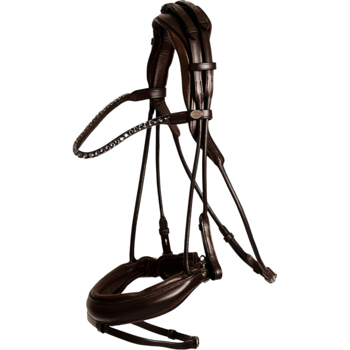 Trense Rundgenäht mit breitem Reithalfter Soft Leather Collection Trensenzaum
