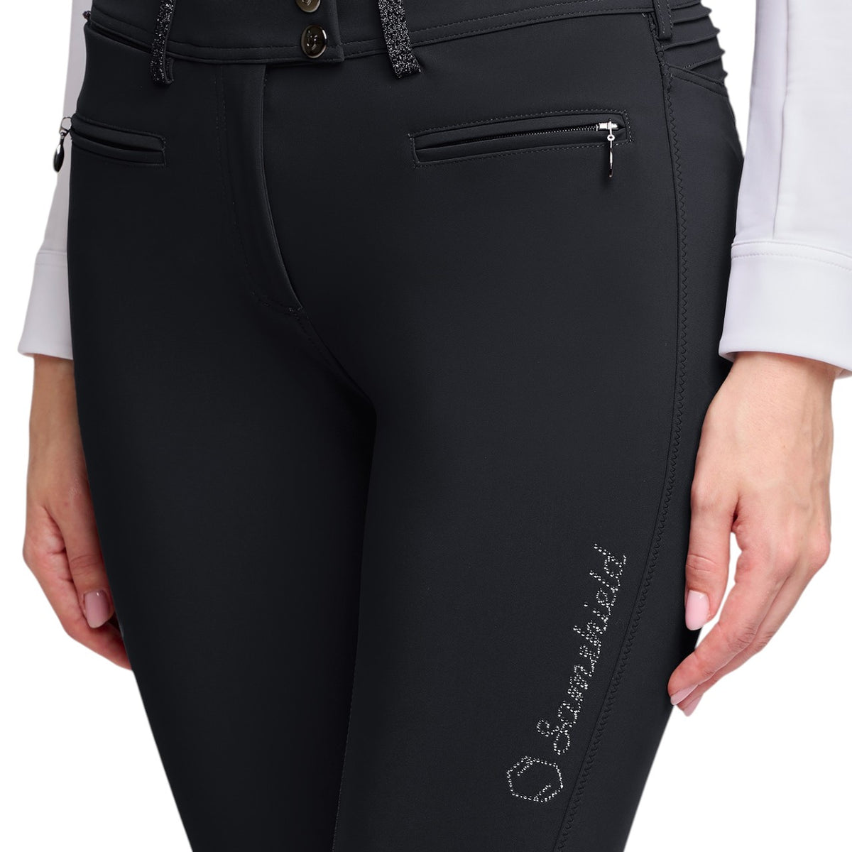 Ridebukse dame Knee-Grip Adele Crystal Fabric HW 2026 Ridebukse for dame