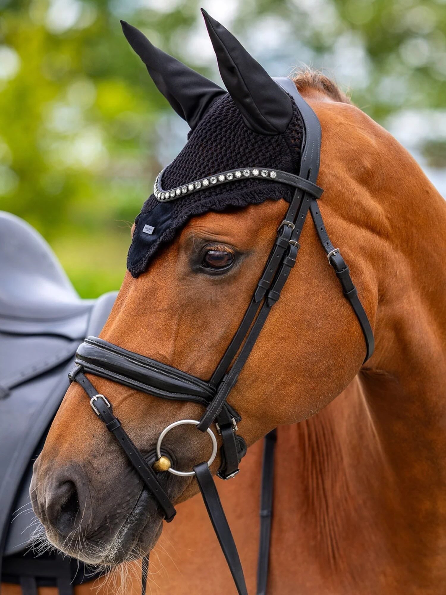 Fliegenhaube Velvet Black Fliegenmütze