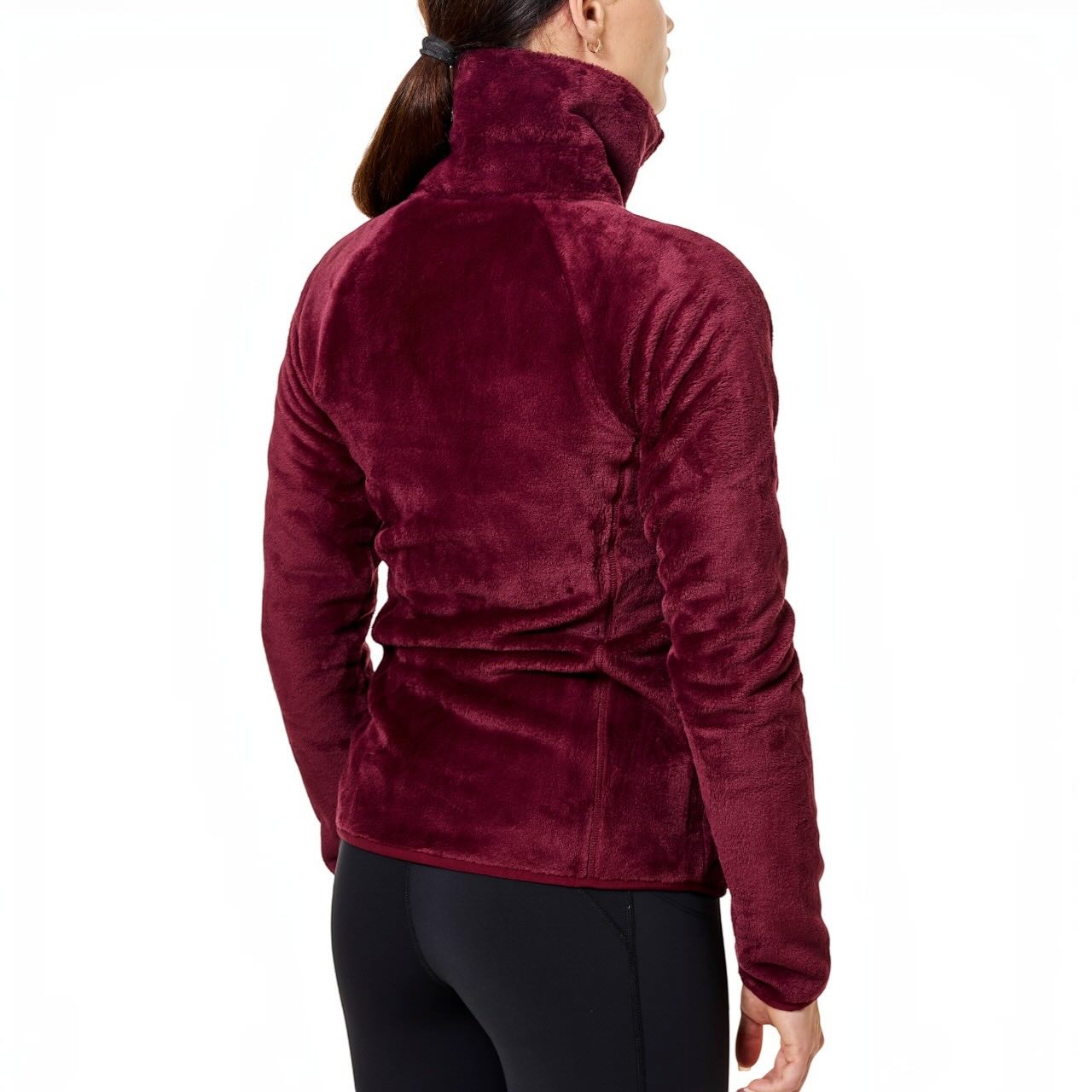Fleecejacke Damen Velvet Merlot Teddy Jacke