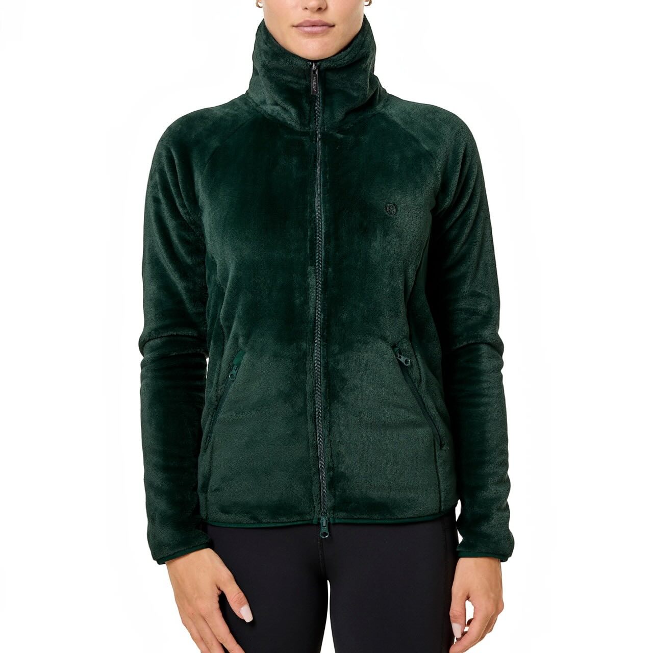 Fleecejacke Damen Velvet Sycamore Green Teddy Jacke