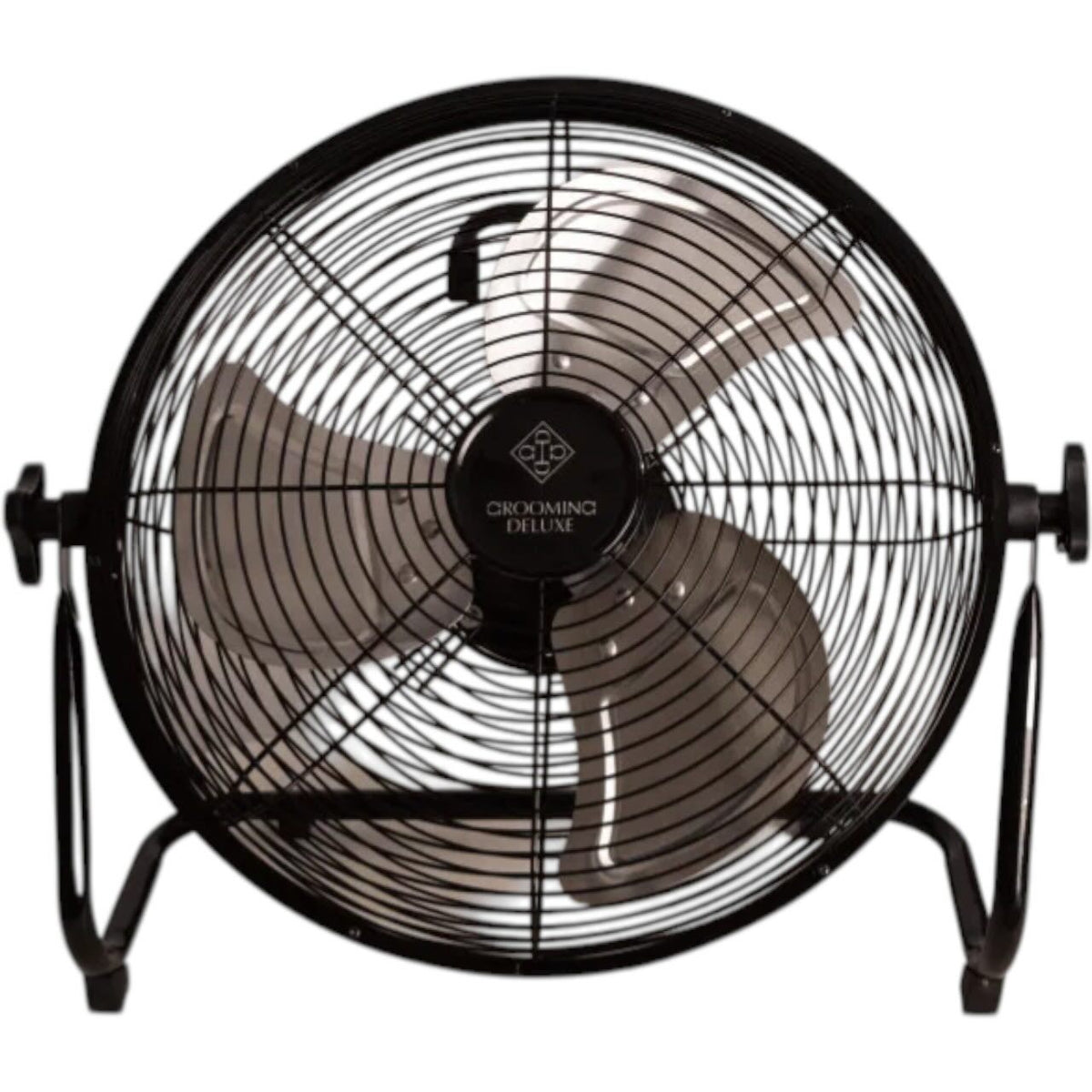 Grooming Deluxe Ventilator Kabelloser mit Akku & Ladegerät Stalllüfter, Schwarz, Produkt allein.