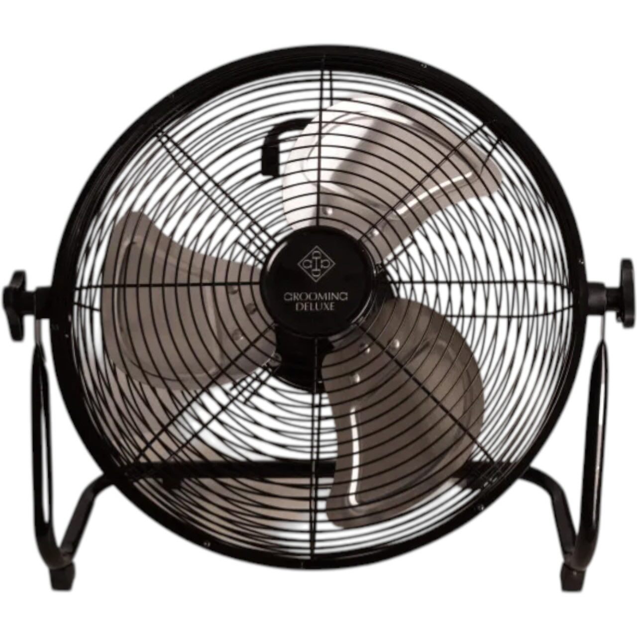 Grooming Deluxe Ventilator Kabelloser mit Akku & Ladegerät Stalllüfter, Schwarz, Produkt allein.