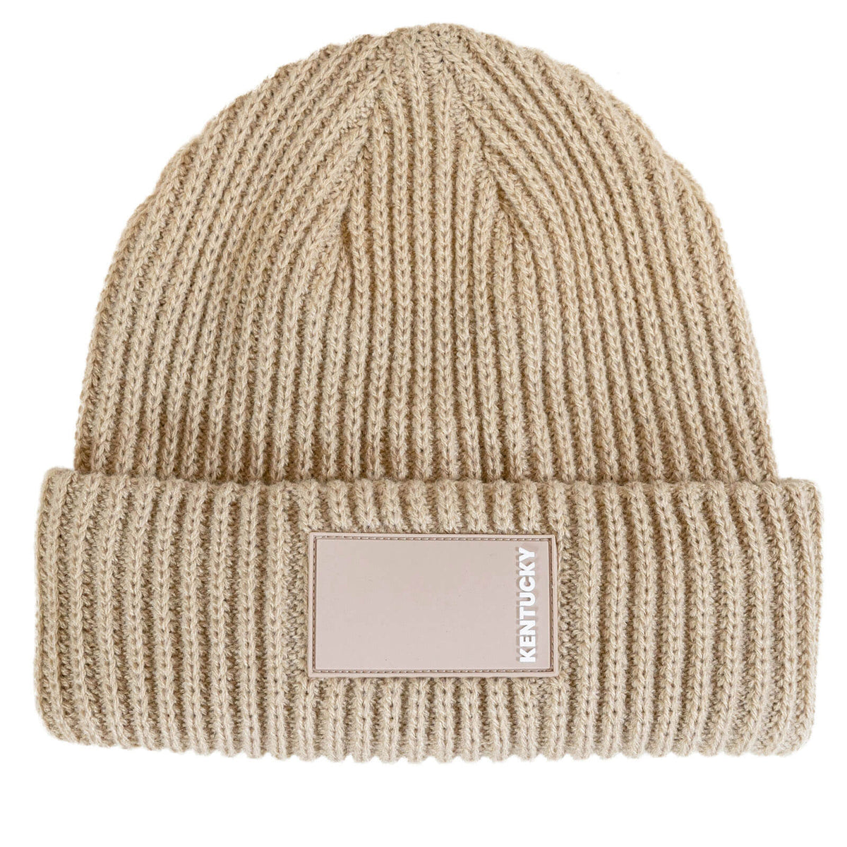 Mütze Unisex Beanie mit gummiertem Logo