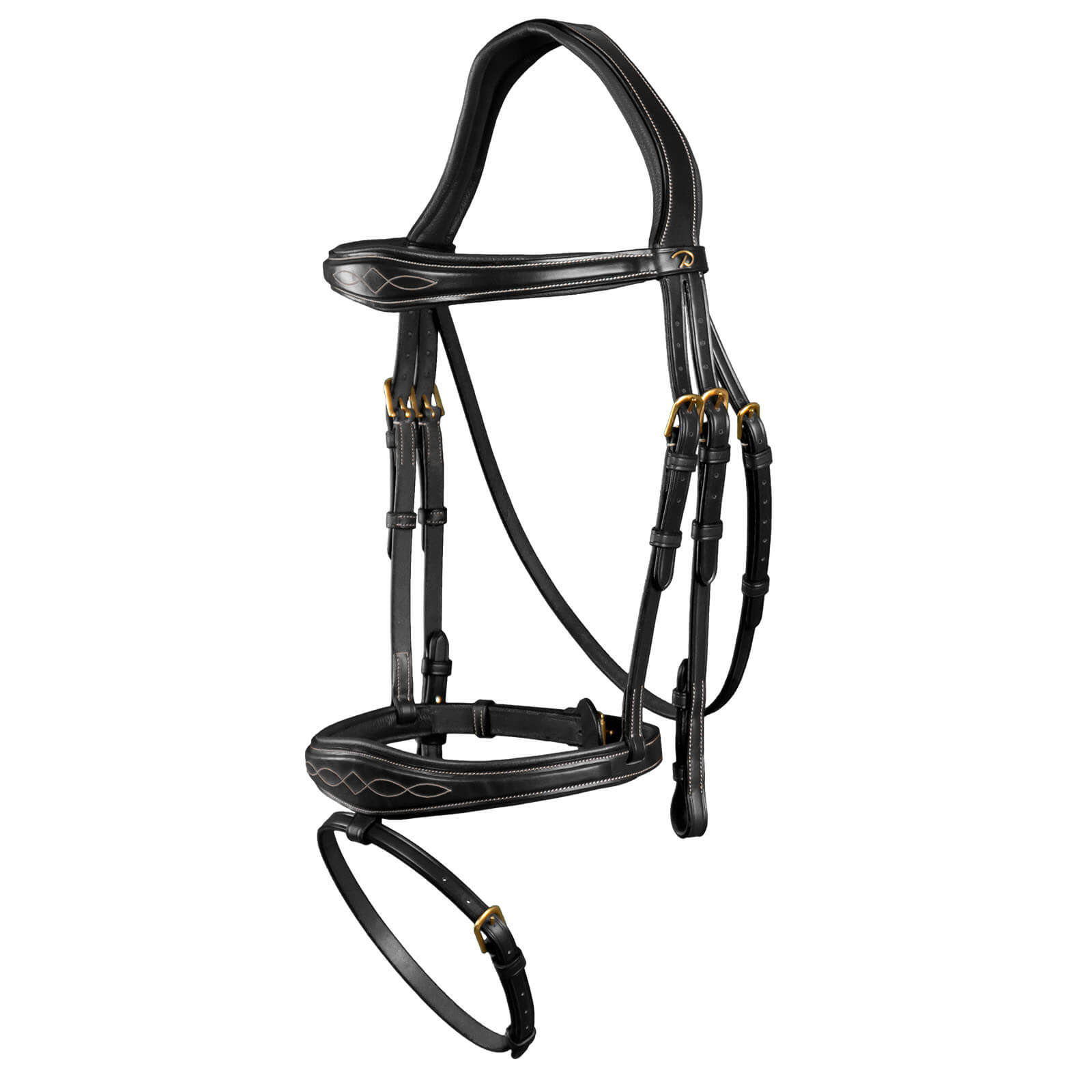 Anatomische Trense mit kombiniertem Reithalfter D Collection Trensenzaum