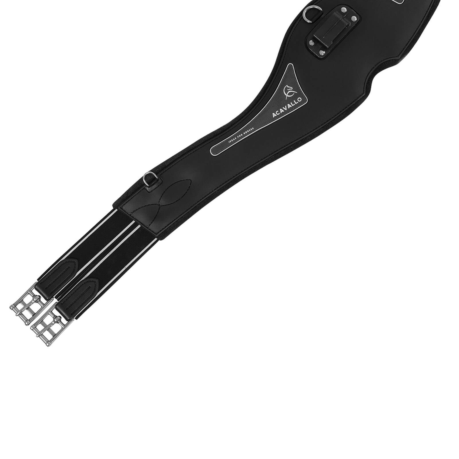 Anatomischer Springsattelgurt mit PVC Gel-Polster Kunststoffgurt