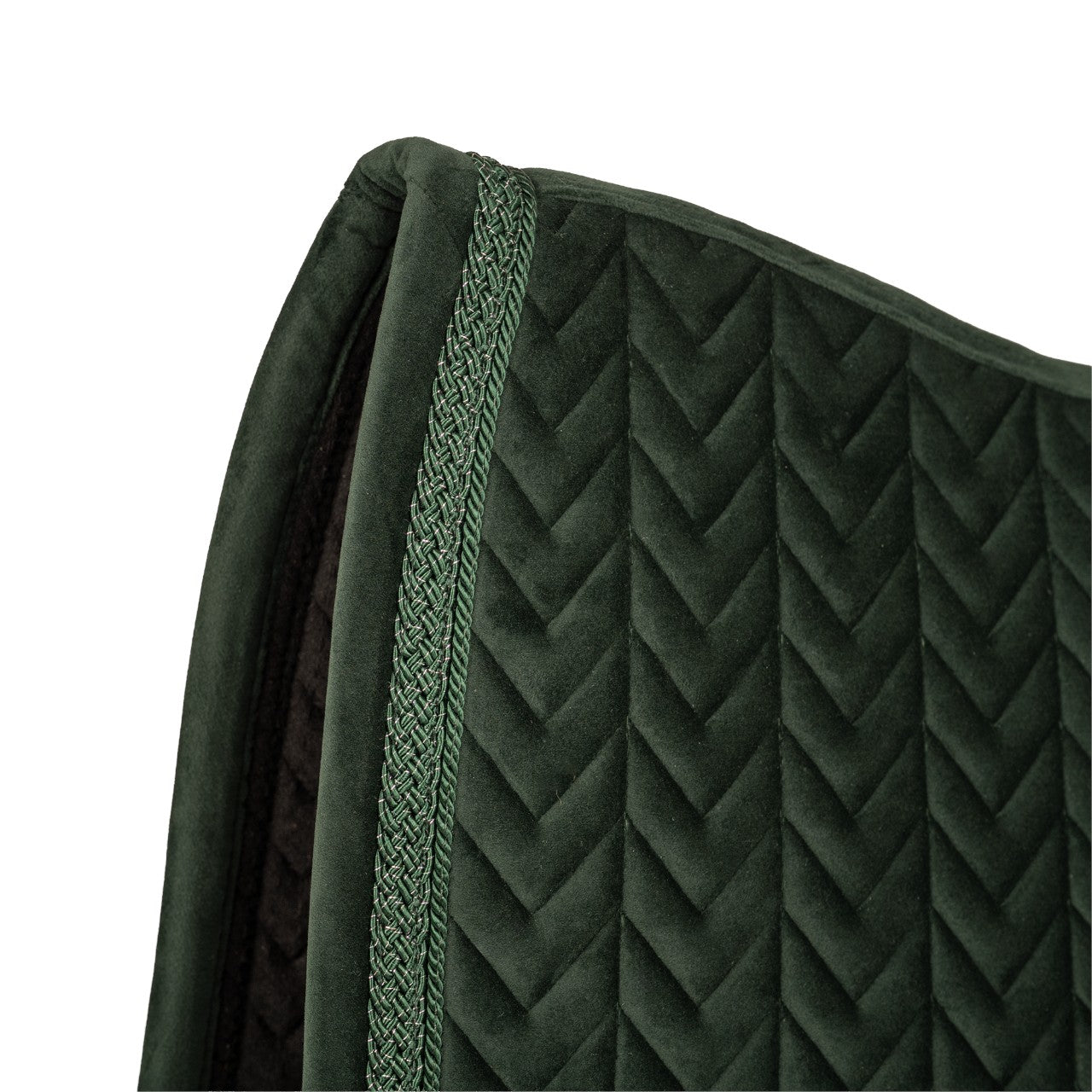 Dressurschabracke Velvet Fishbone Plaited Glitter Rope
