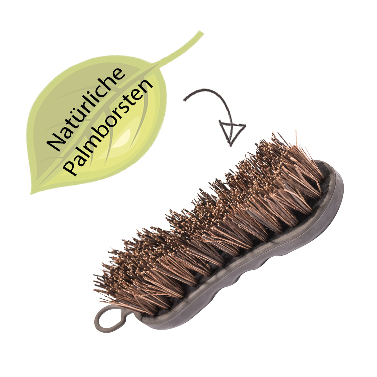 Hufbürste Naturborsten Bürste für Hufpflege
