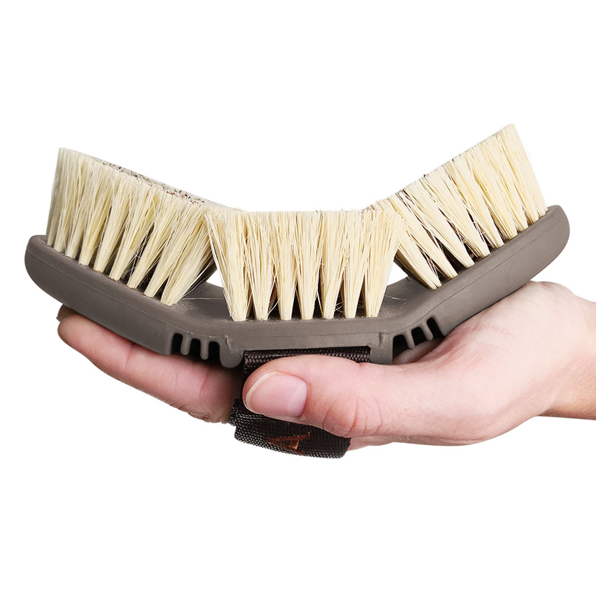 Wurzelbürste CareFlex Pferdebürste Wurzelkardätsche Naturborsten