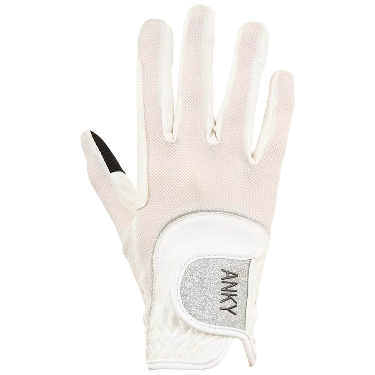 ANKY Reithandschuh Technical Mesh ATA21001, Weiß, Produkt allein auf weißem Hintergrund.