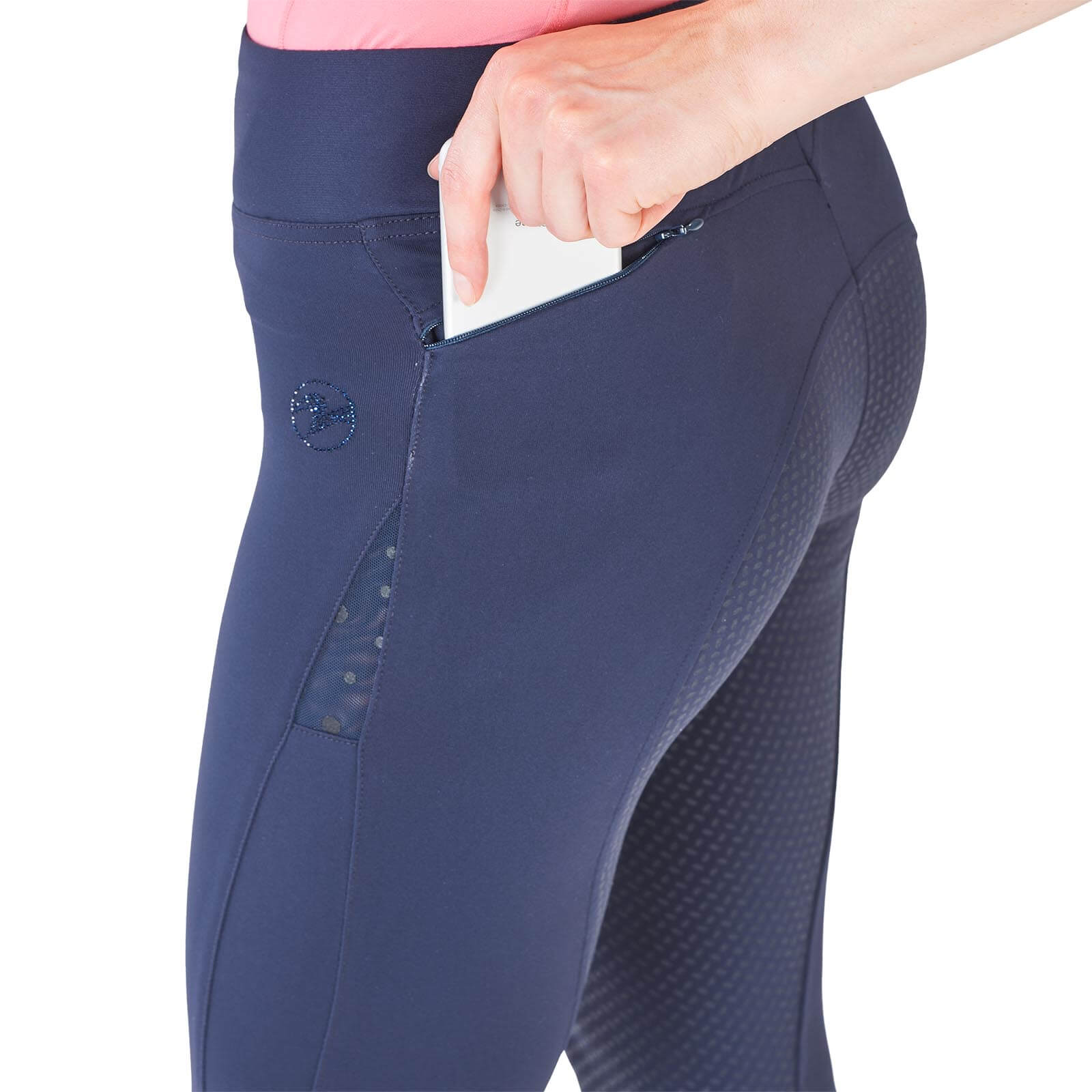 Reitleggings Damen Full-Grip Epic Fit Lace Reithose Vollbesatz Damenreithose