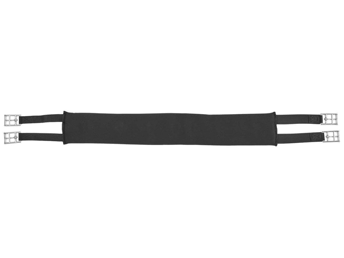 Sattelgurt Soft-Long D elastisch Langgurt, Schwarz, Produkt allein.