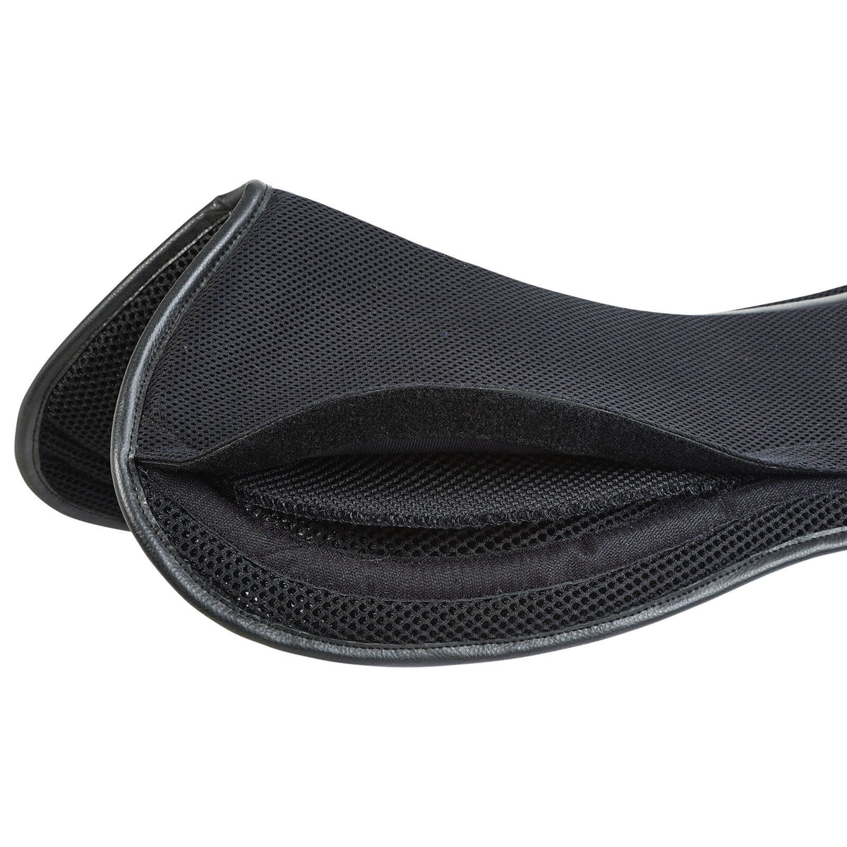 Sattelunterlage 3D Air Effect Flexi SP Springunterlage, Schwarz, Detailaufnahme des Produkts.