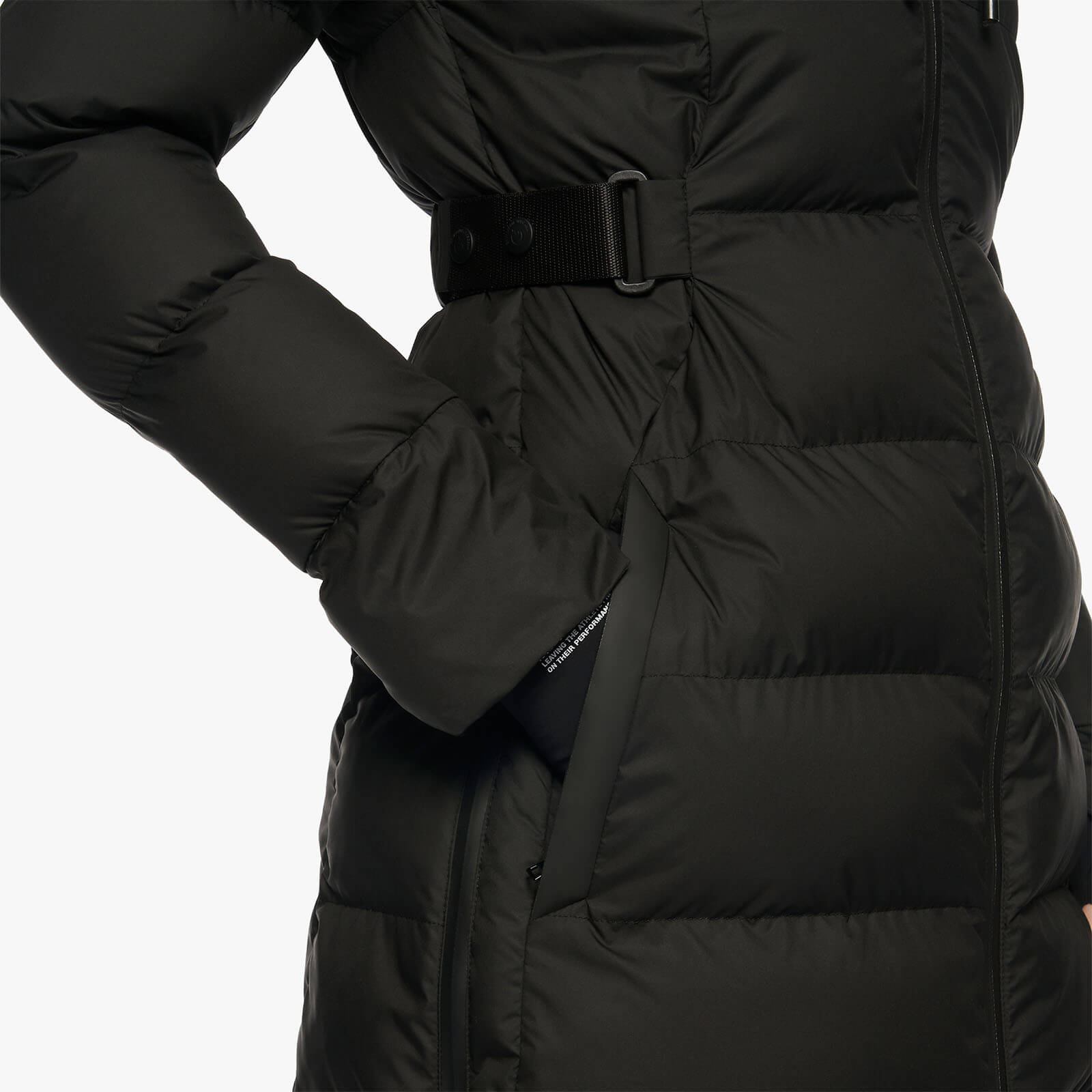 Jacke Damen Belted Quilted Nylon Hooded Coat HW 2022 Steppjacke