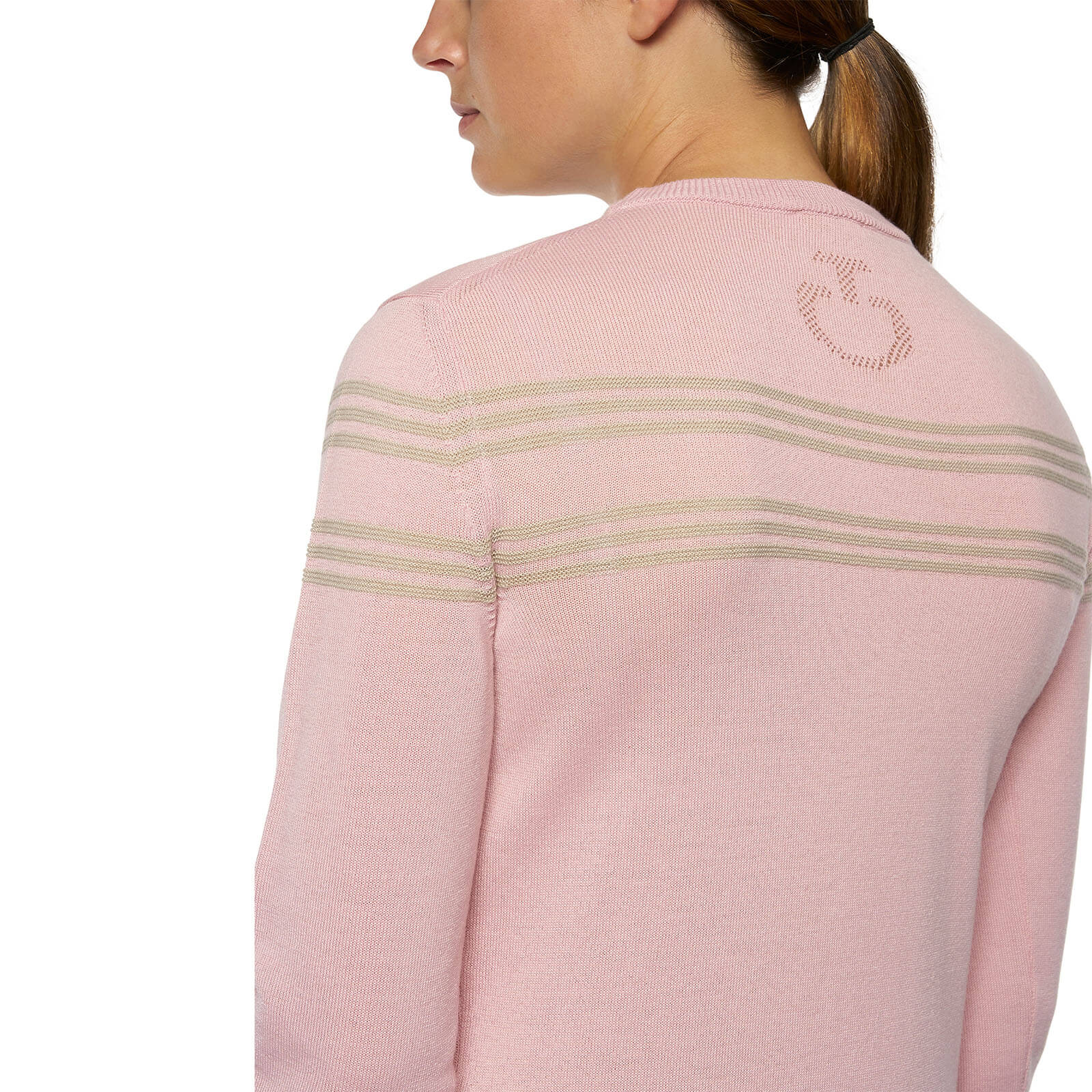 Strickpullover Damen Merinos Blend Crew Neck Striped FS 2022