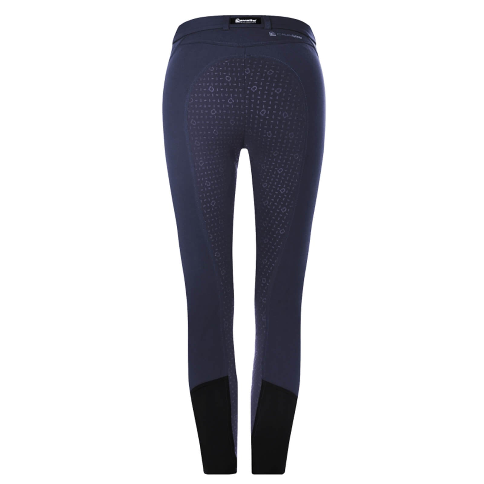 Cavallo Reithose Damen Full-Grip Caja Grip Microfaser, Navy, Produkt allein auf weißem Hintergrund.