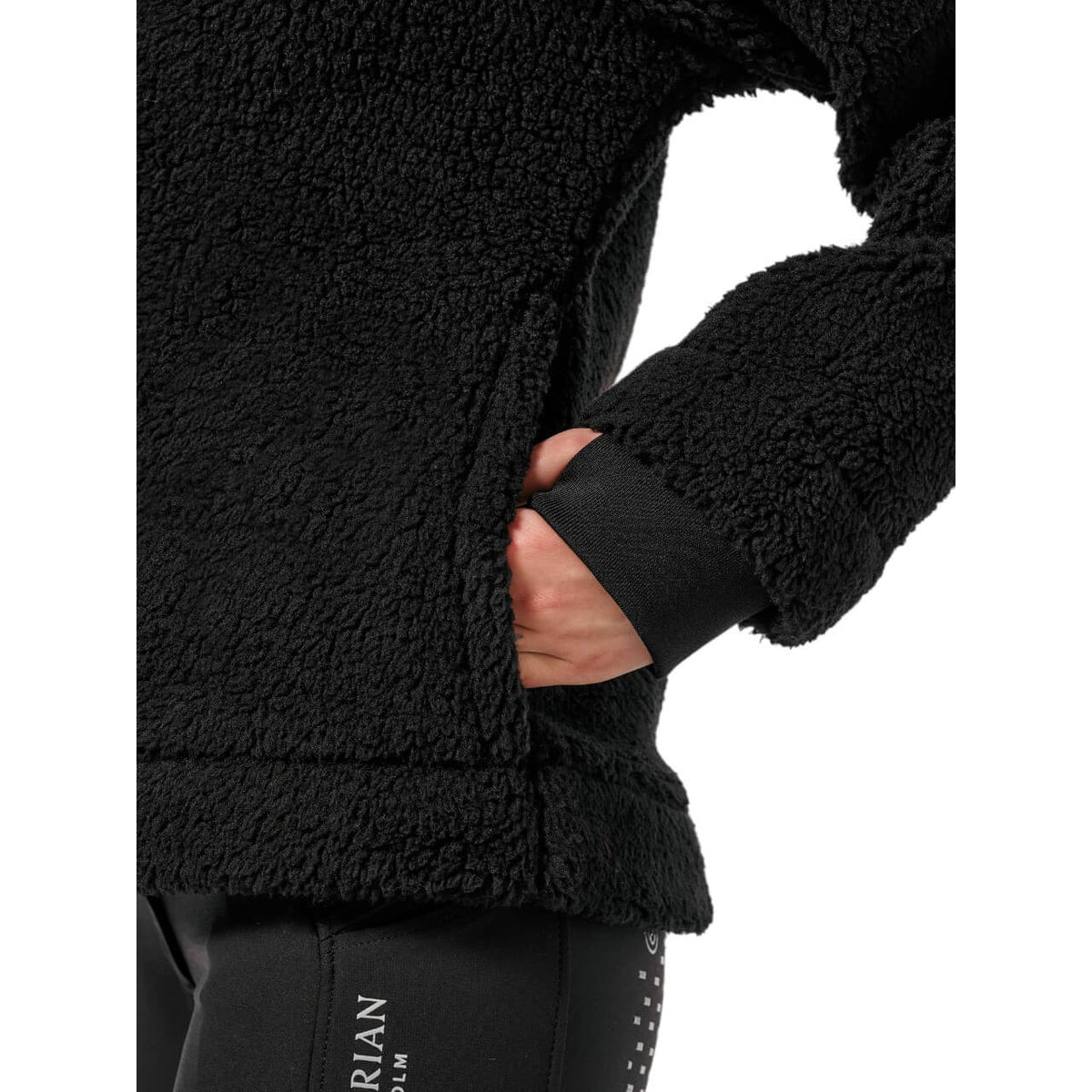 Jacke Damen Teddy Fleece Jacket Black Dark Ocean