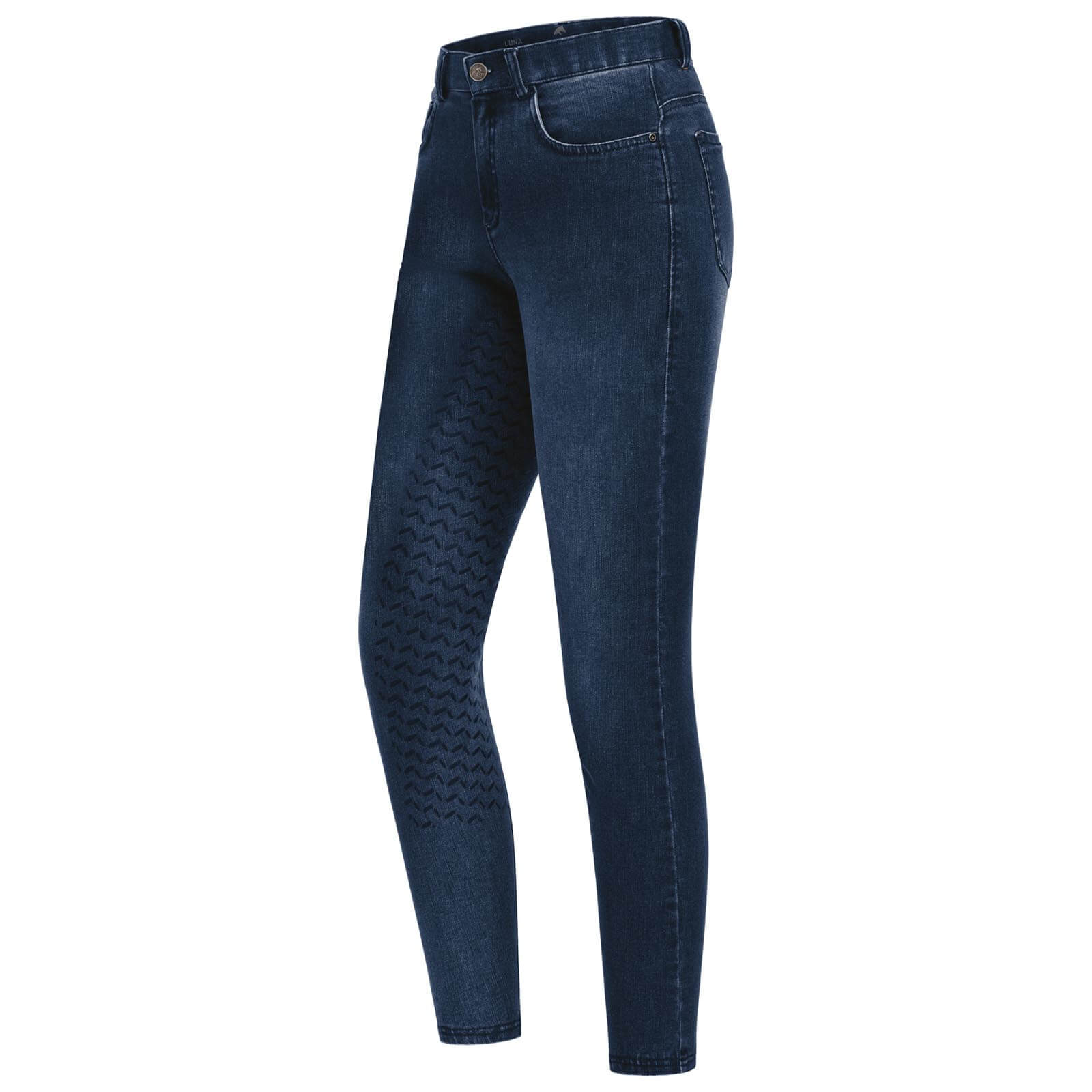Reithose Damen Full-Grip Jeans Luna Jeansreithose