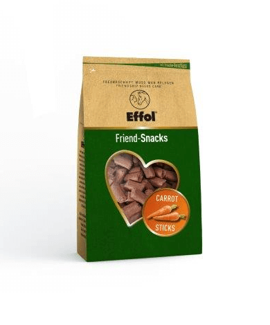 Effol Friend-Snacks Leckerlis, Karotte, Produkt allein auf weißem Hintergrund.