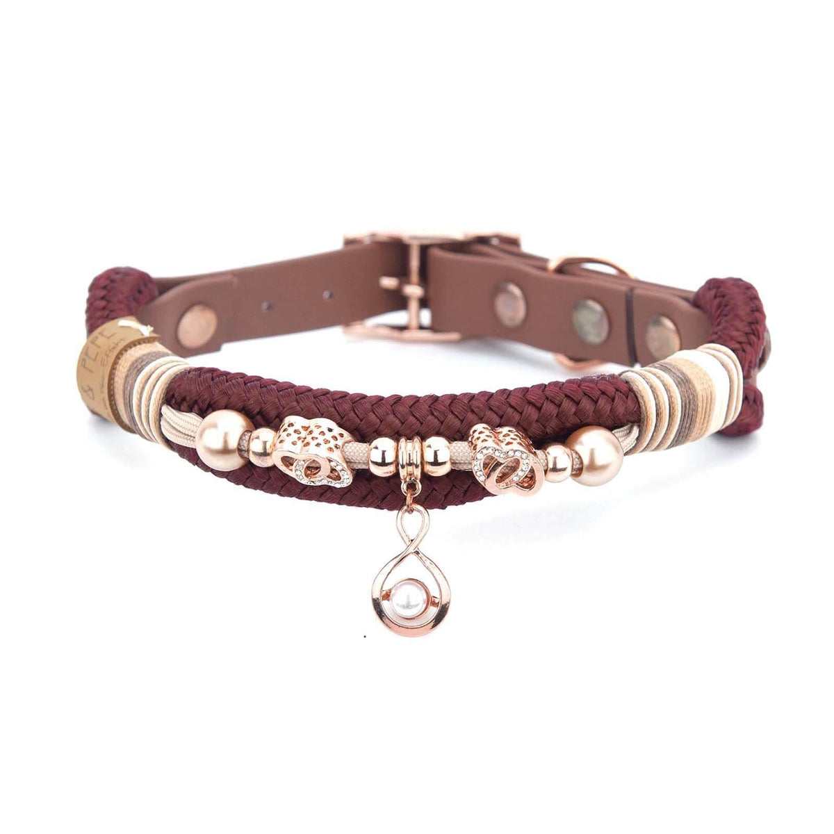 Hundehalsband Marie Antoinette mit Perlen