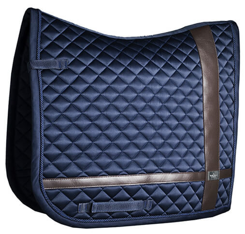 Dressurschabracke Leather Deluxe Silver