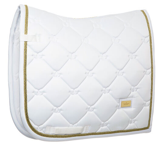 Dressurschabracke White Perfection Gold