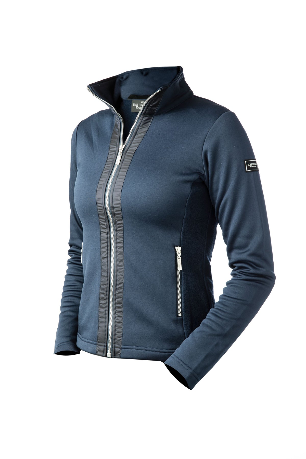 Fleece Jacket Navy Silver