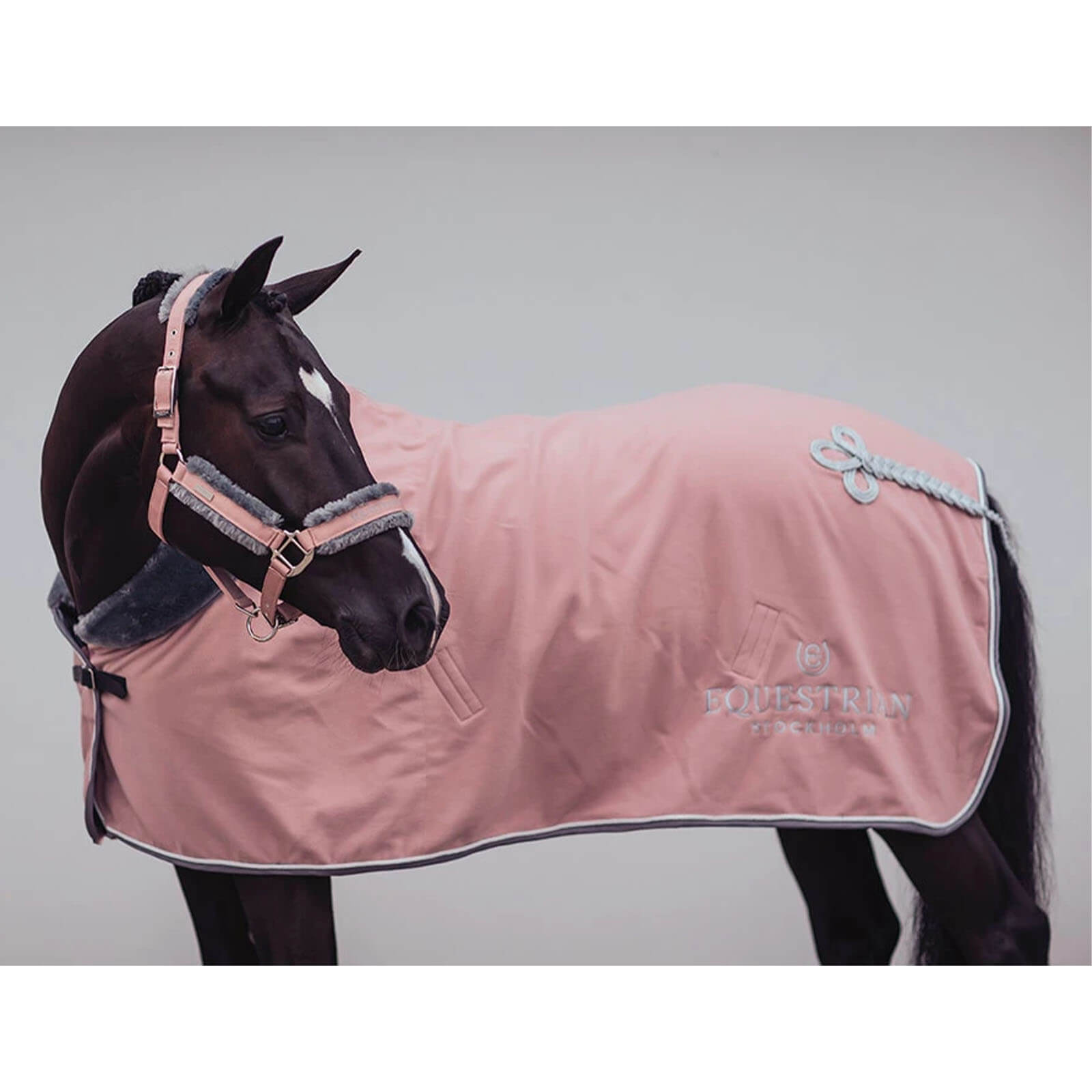 Halfter mit Strick Pink Fleecehalfter
