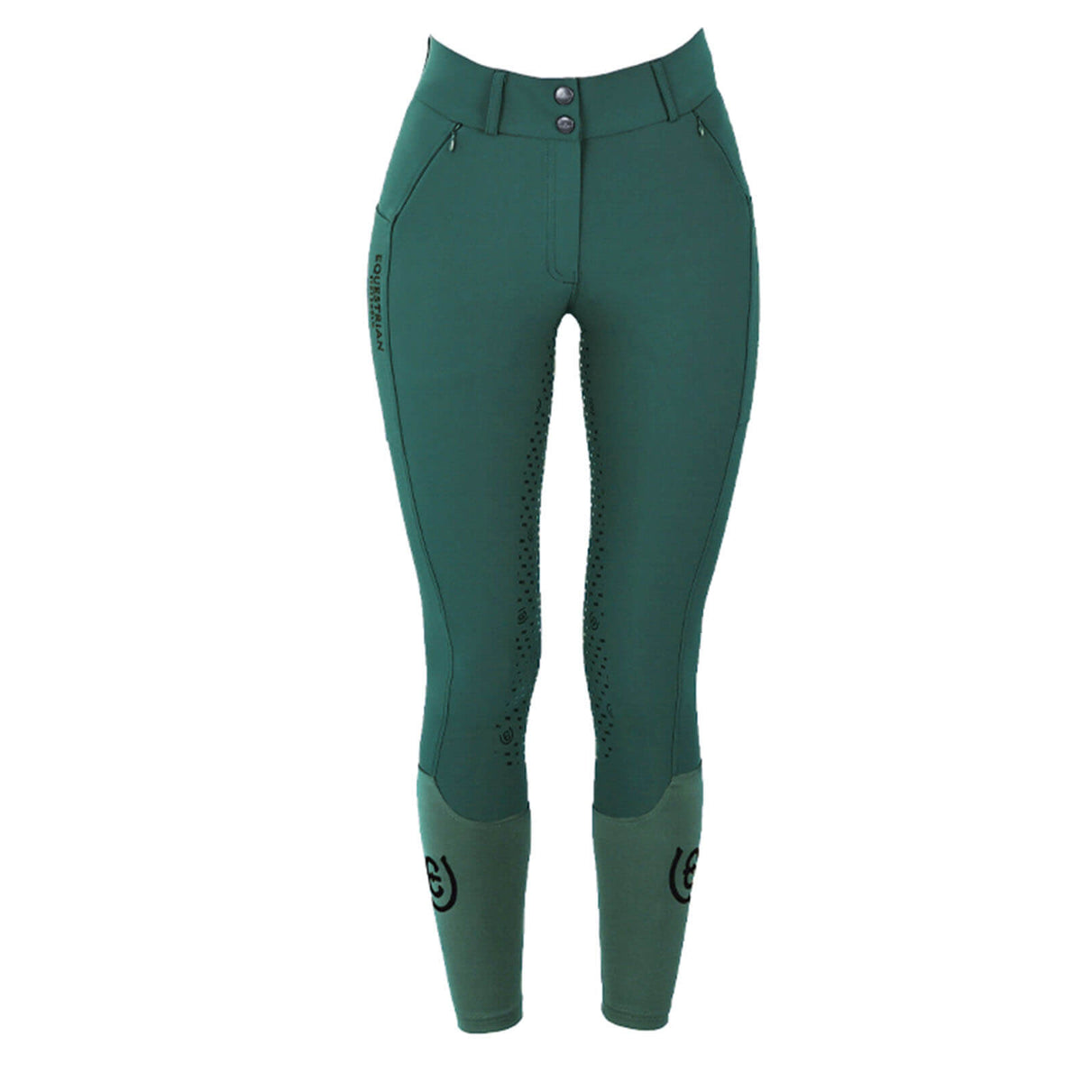 Reithose Full-Grip Dressage Elite Sycamore Green Vollbesatz Damenreithose