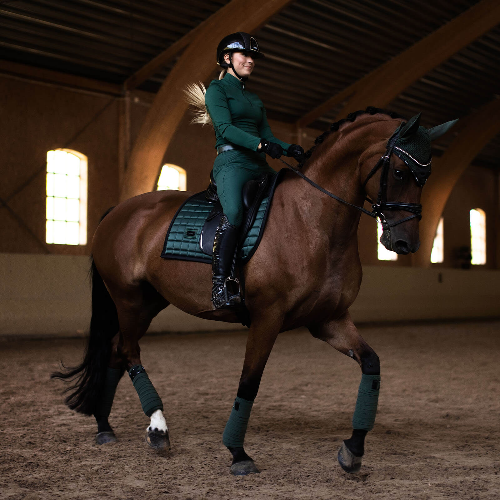 Schabracke Sportive Sycamore Green Dressurschabracke