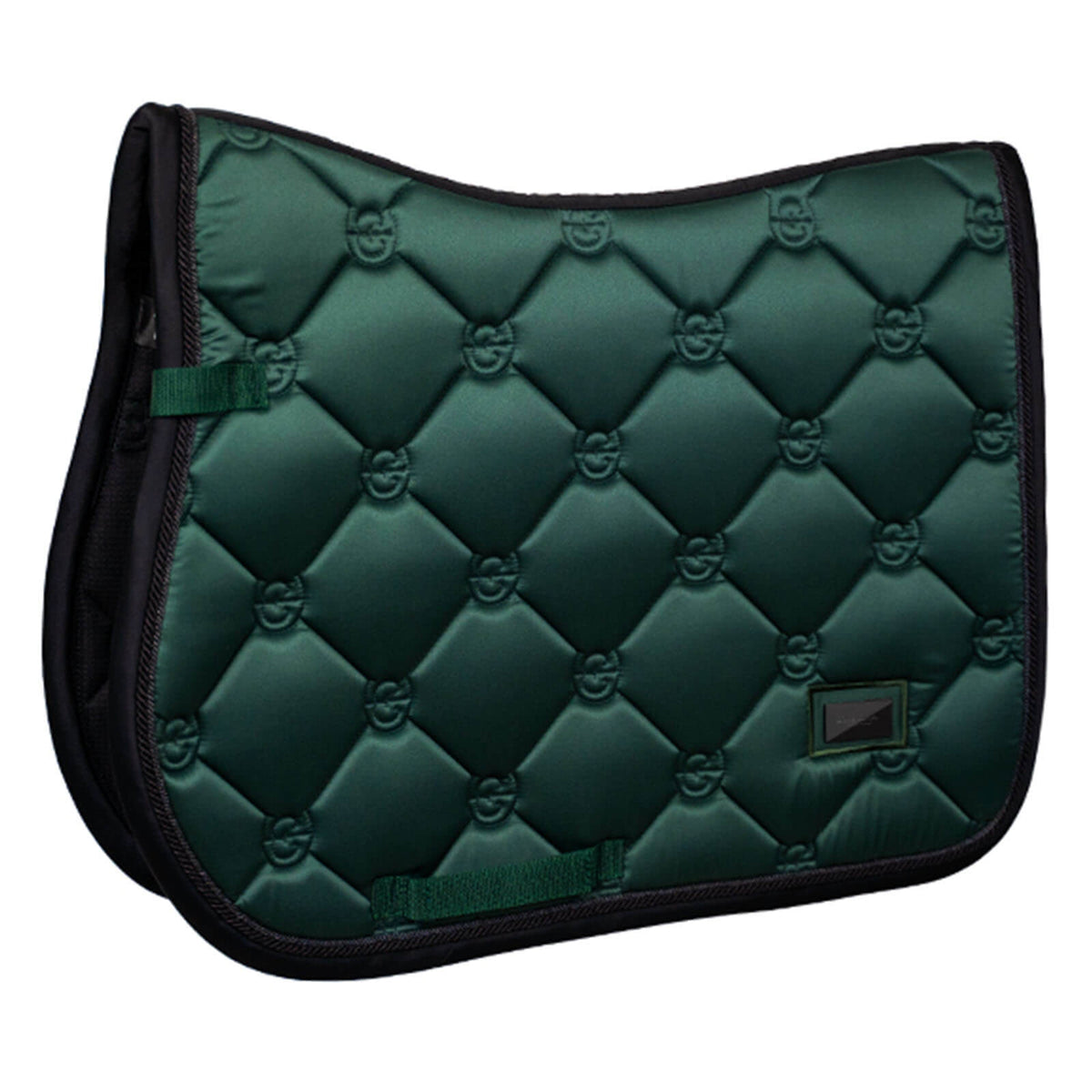 Schabracke Sycamore Green Springschabracke, Dunkelgrün, Produkt allein auf weißem Hintergrund.