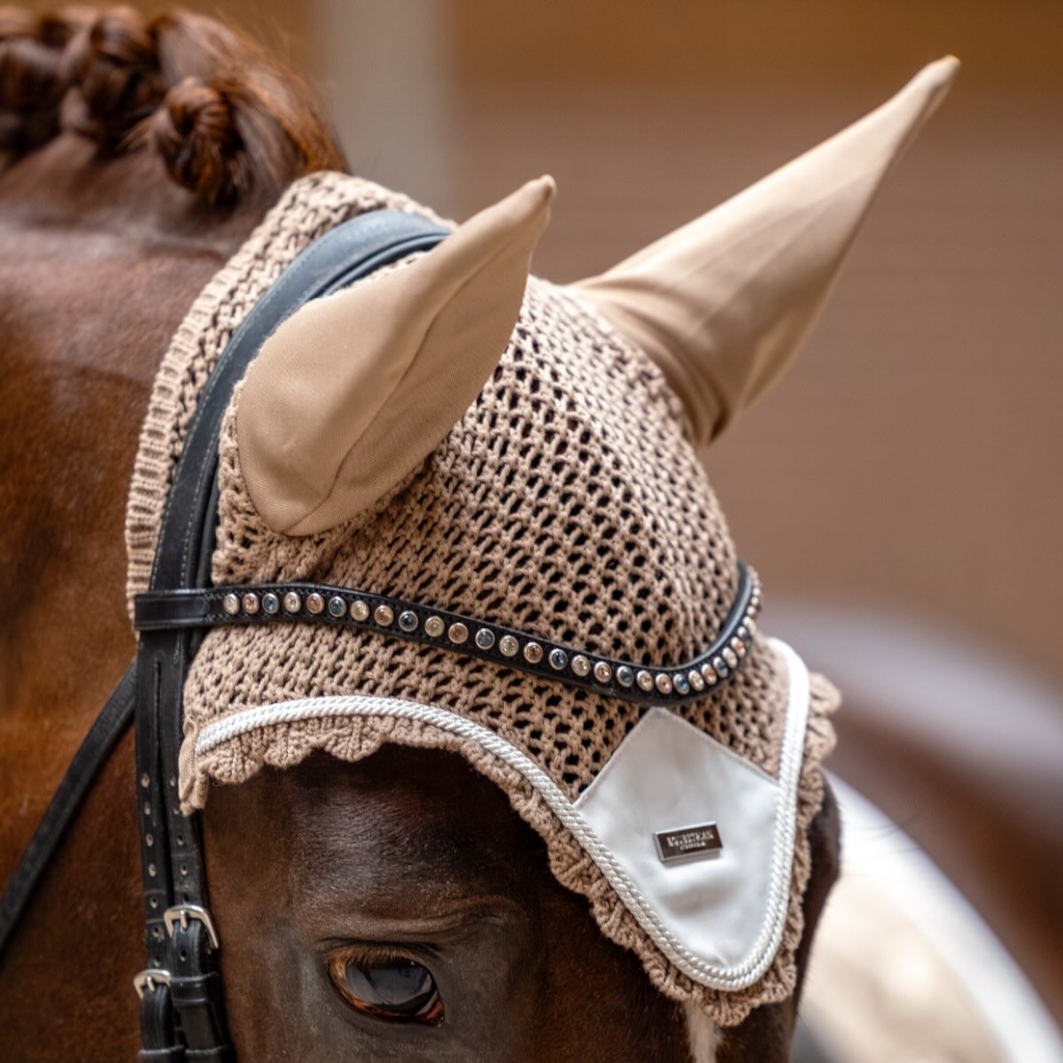 Fliegenmütze Ear Bonnet Sand Kollektion Fliegenhaube