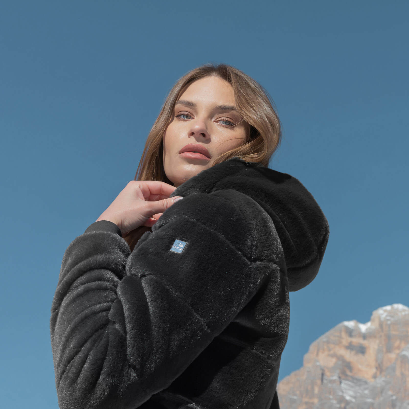 Teddyfelljacke Damen Glossig HW 2022