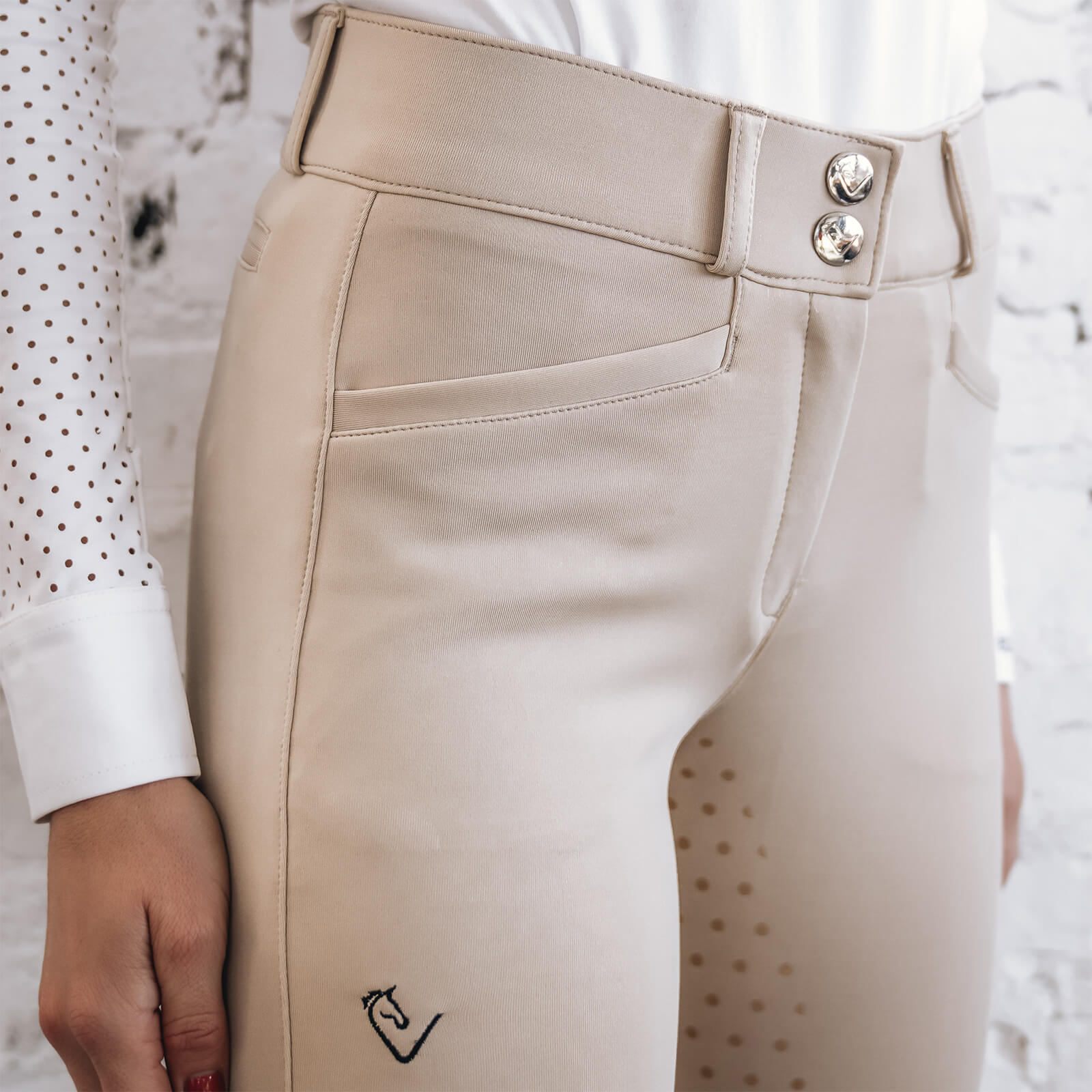 Reithose Damen Full-Grip Hochbund Belissimo
