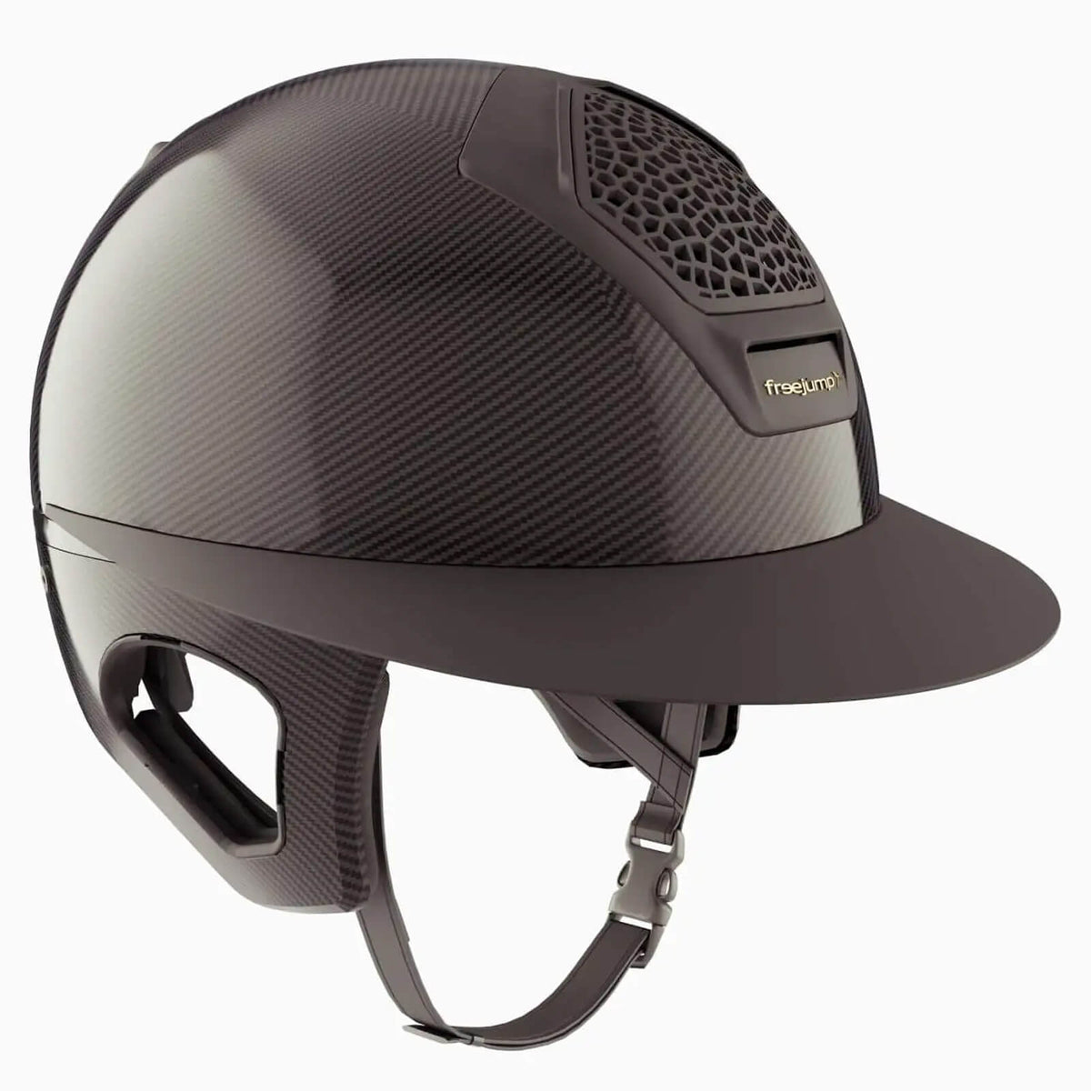 Reithelm Voronoi Matt mit Schläfenschutz Helm