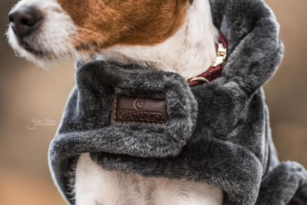 Hundemantel Fake Fur Kapuze Hundedecke
