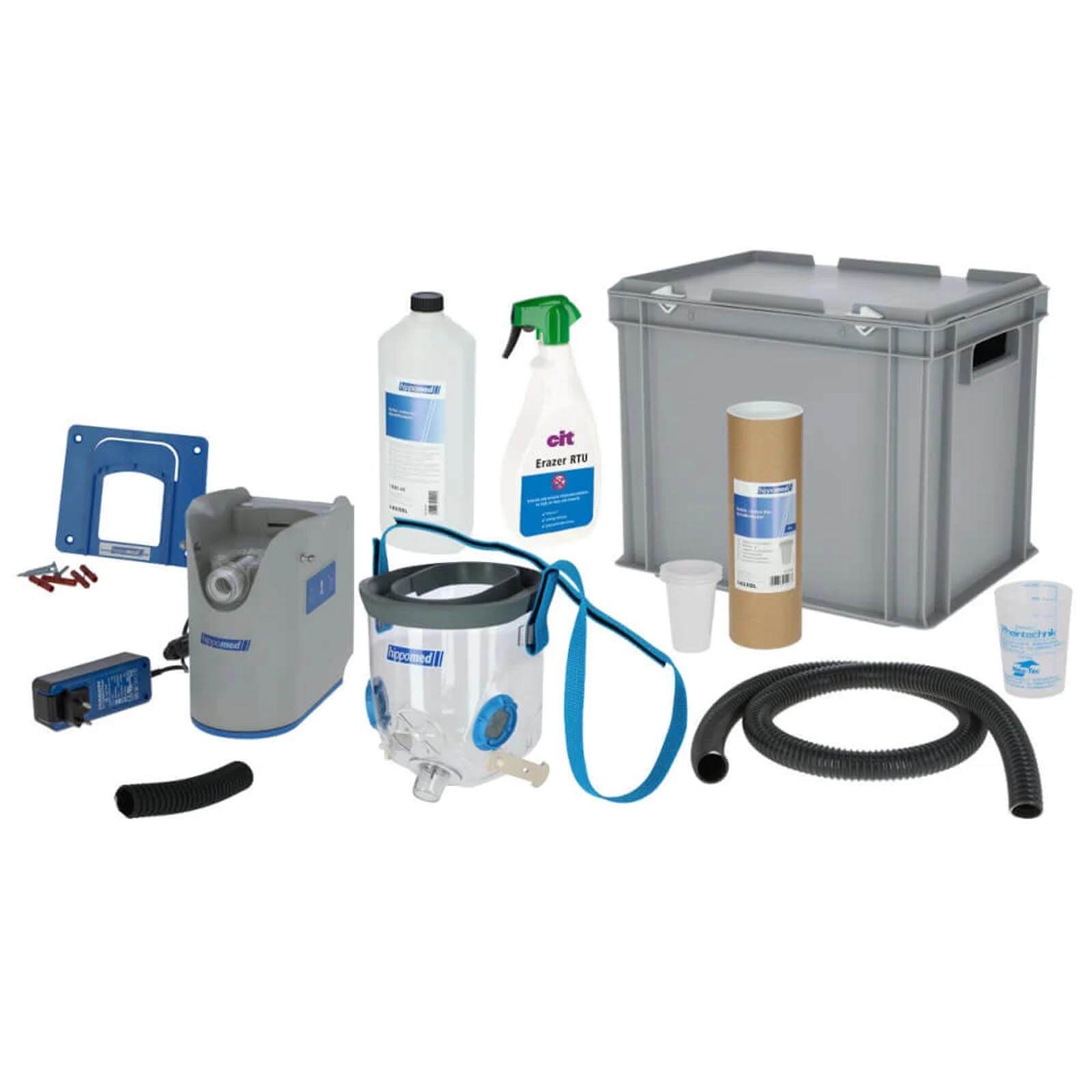 Akku-Ultraschall-Inhalator inklusive Warmblutmaske AirOne Flex Pferdeinhalator